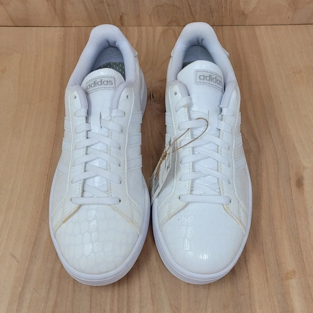 Adidas Women's Grand Court Sneakers Sz 8 M Cloudfoam Comfort White FZ3264